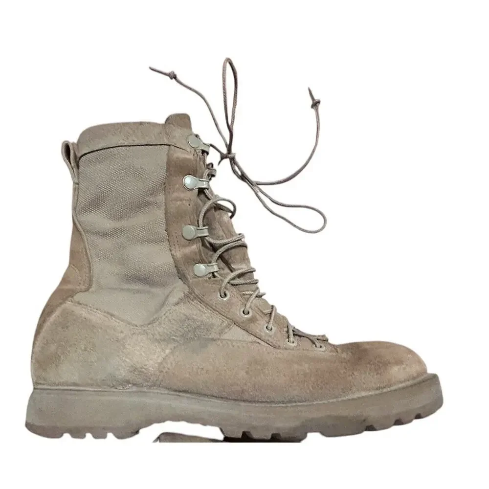 Belleville Combat Boots Mens 12 Tan Suede 790A Gore-Tex Waterproof Vibram USA